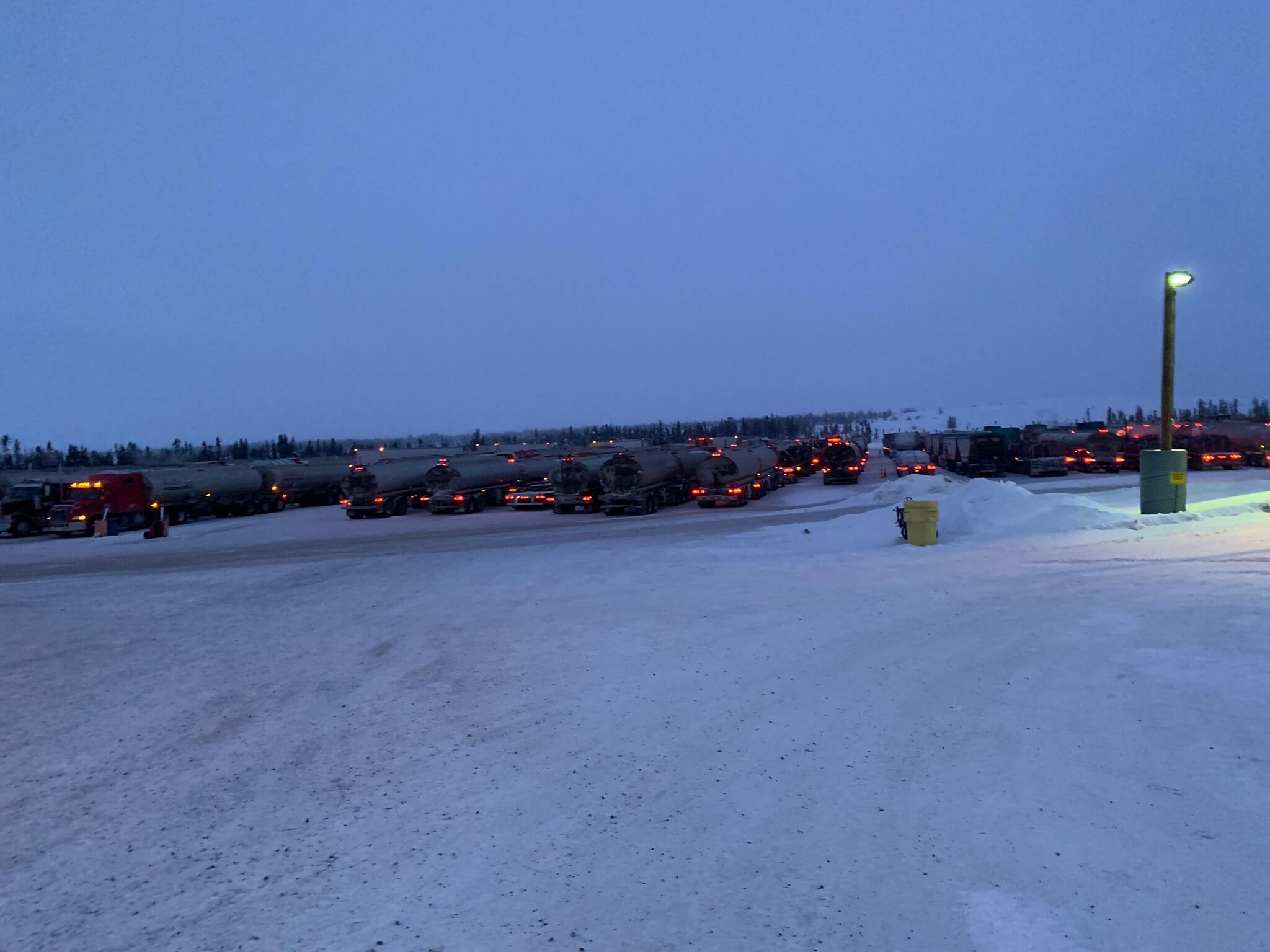 This is Lockhart, which is our midway spot between Yellowknife and the mines.